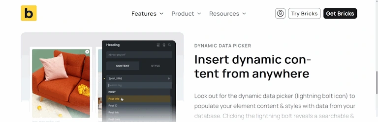 Bricks Builder er en komplet, visuel WordPress-sidebuilder for udviklere, der tilbyder ren kode, dynamisk datahåndtering og fuld kontrol via PHP, CSS og JavaScript.